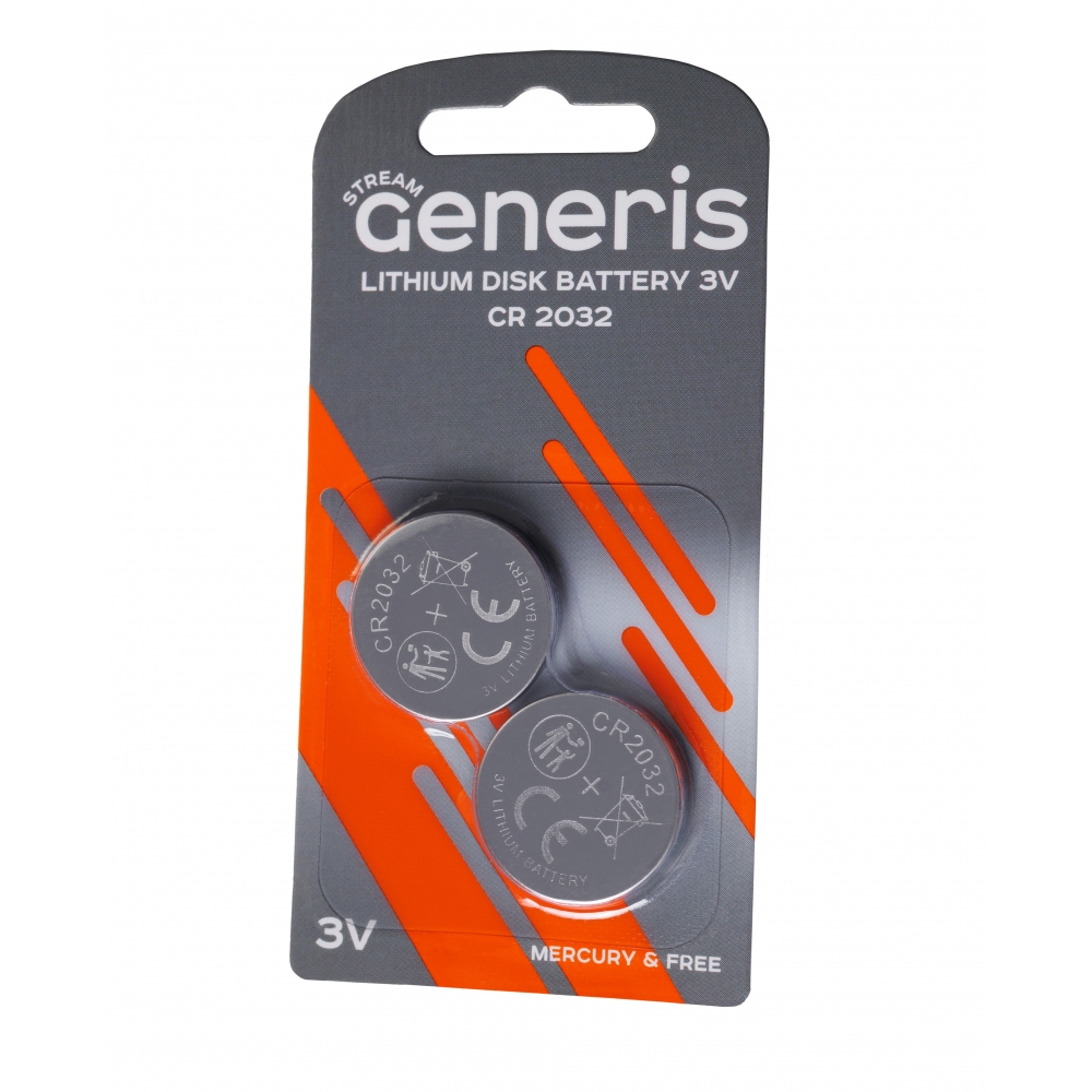 Батарейки Generis Striam CR2023 блистер 2 шт 1*2*250